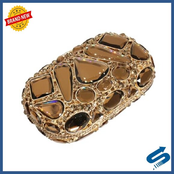 Rhinestone Crystal Evening Clutch Purse Formal Sparkly Handbag Prom
